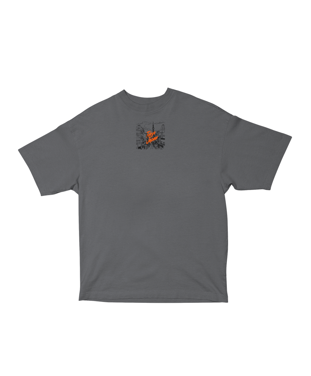 TOKYO STREET SILHOUETTE OVERSIZED T-SHIRT