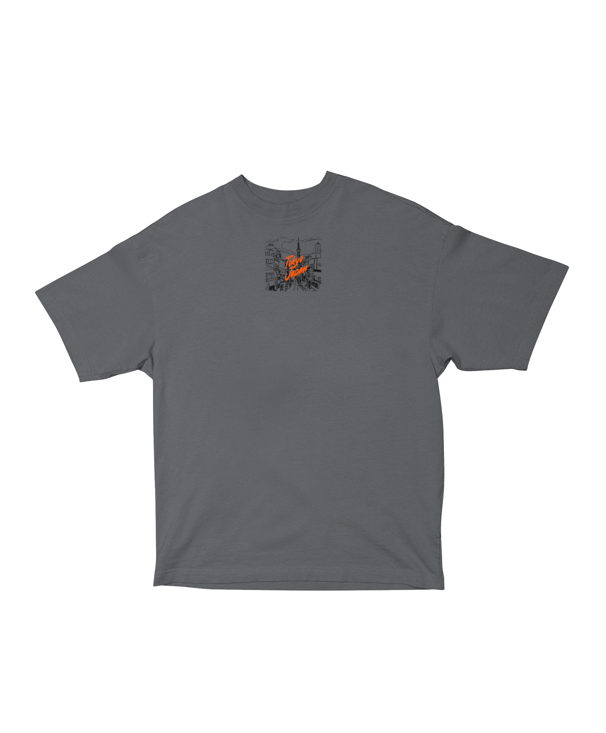 TOKYO STREET SILHOUETTE OVERSIZED T-SHIRT