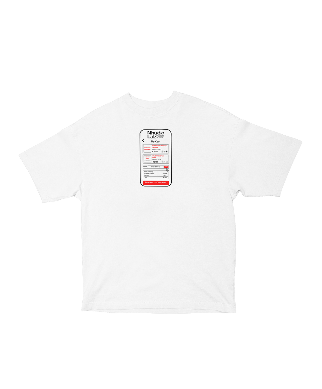 TEMPORARY HAPPINESS OVERSIZED T-SHIRT