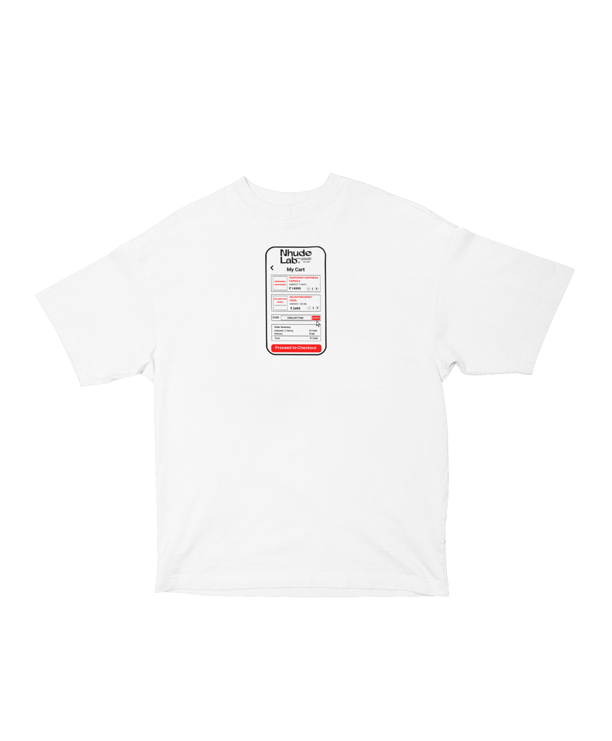 TEMPORARY HAPPINESS OVERSIZED T-SHIRT