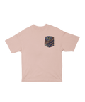 JACQUARD POCKET PATCH OVERSIZED T-SHIRT