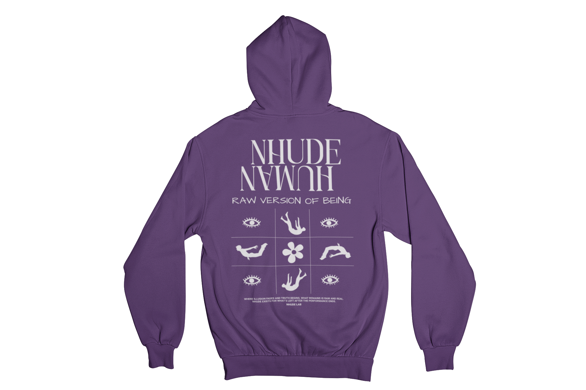 NHUDE HUMAN 350 GSM FLEECE HOODIE