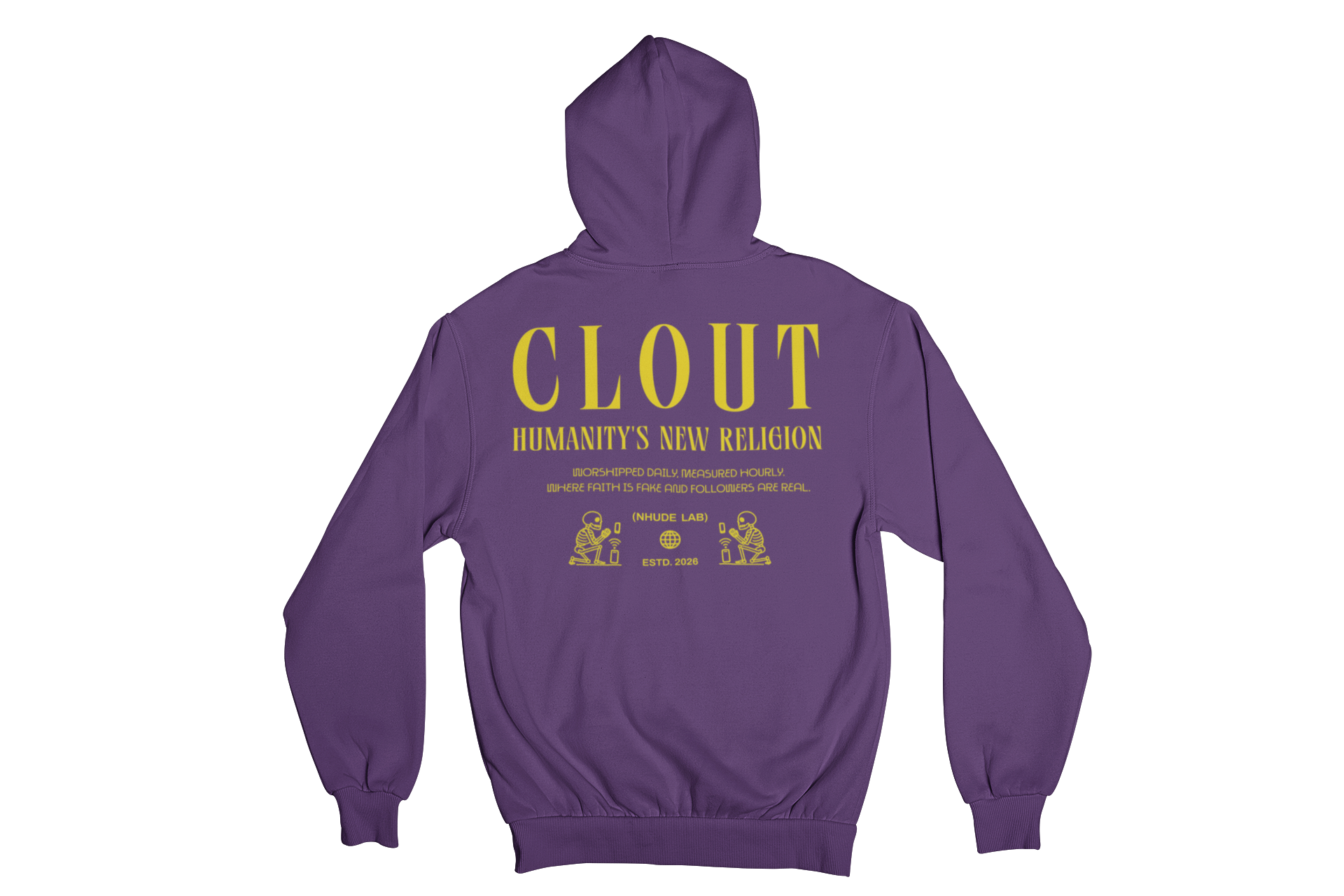 CLOUT  350 GSM FLEECE HOODIE