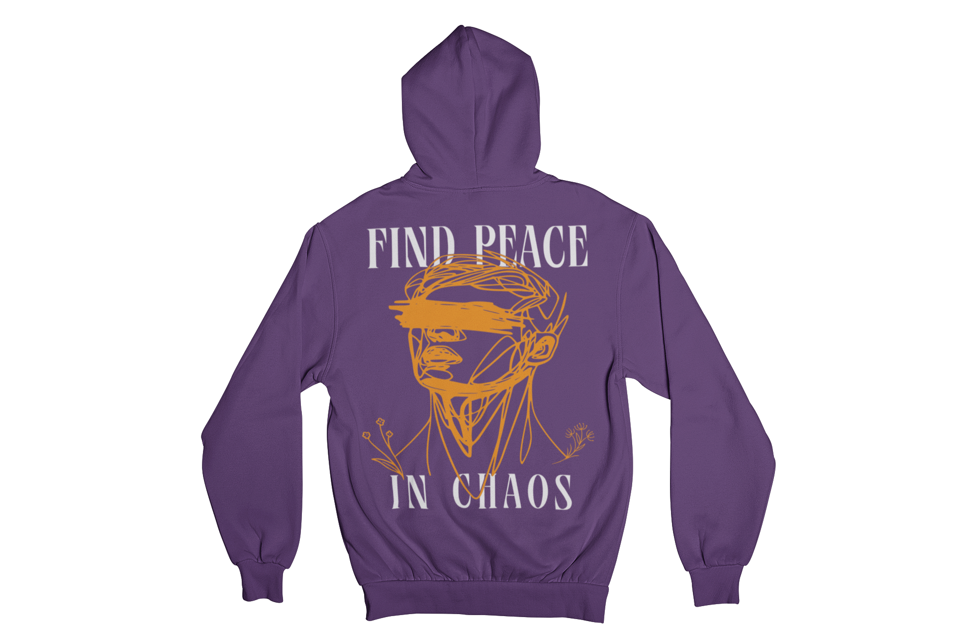 FIND PEACE IN CHAOS HOODIE 350 GSM FLEECE