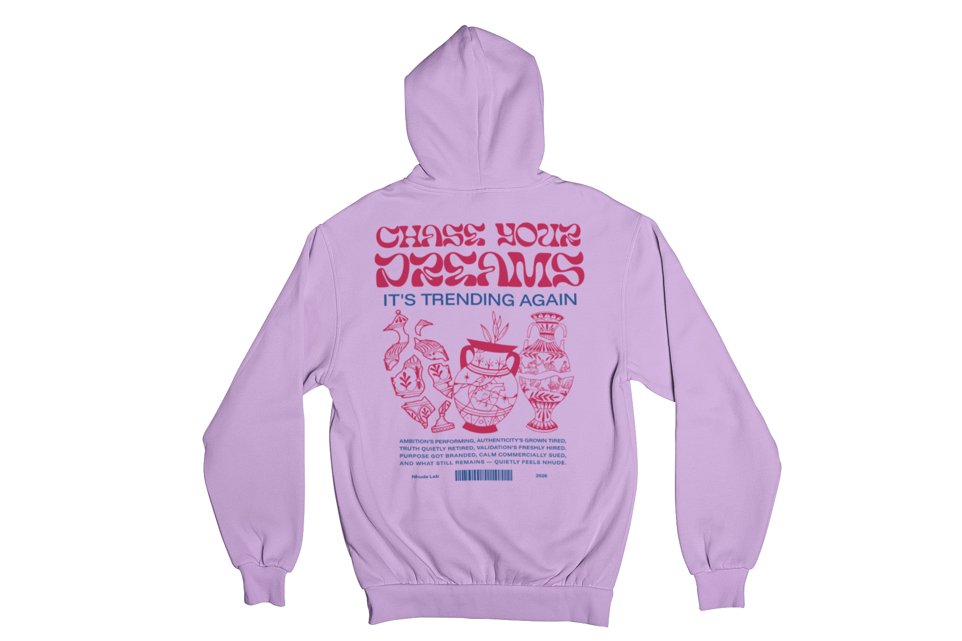 CHASE YOUR DREAMS FLEECE HOODIE 350 GSM