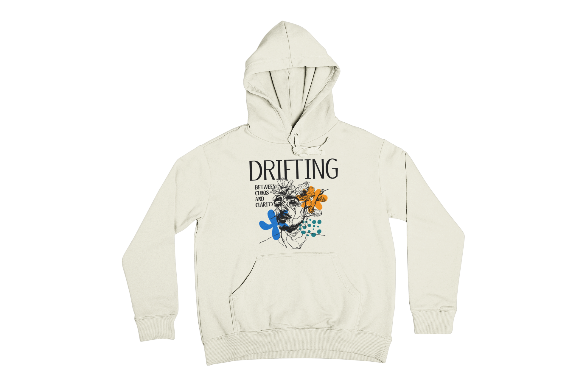 DRIFTING LINE ART HOODIE