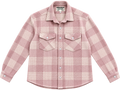 DUSTY PINK FLANNEL OVERSHIRT