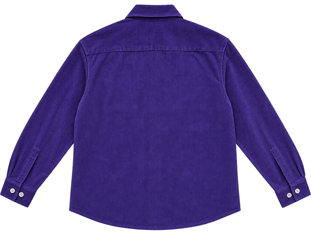 PURPLE COURDROY OVERSHIRT