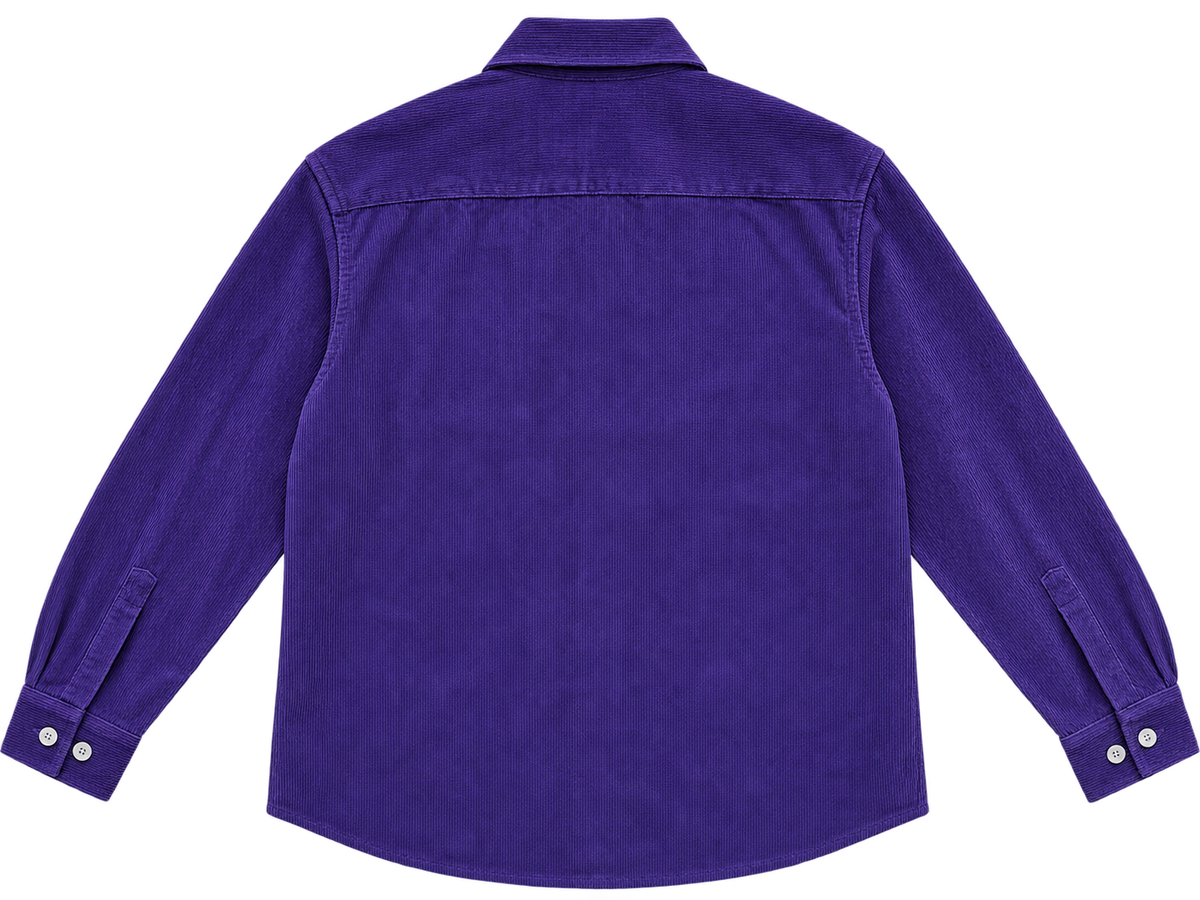 PURPLE COURDROY OVERSHIRT