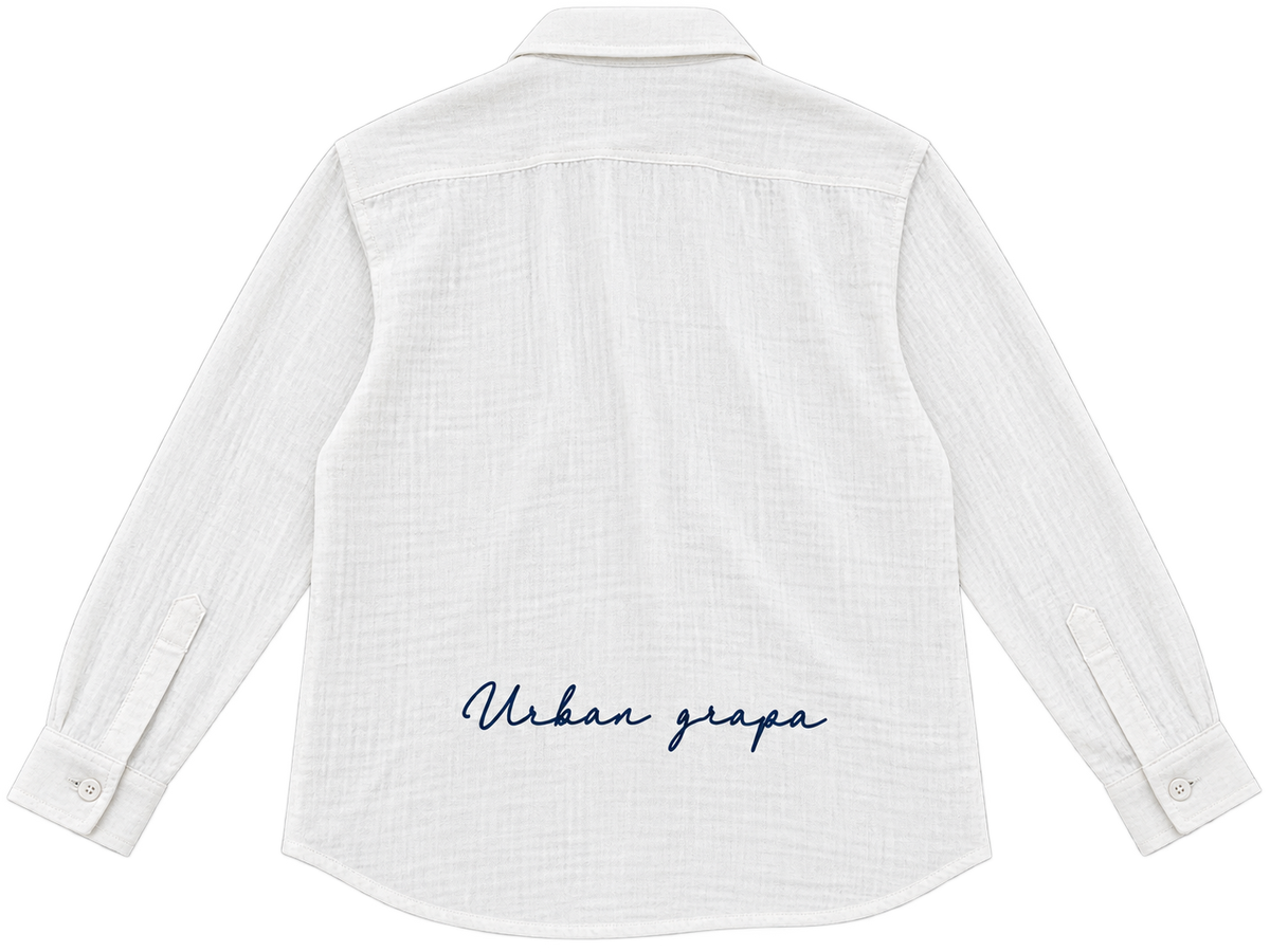 PROTECT WHAT HOLDS YOUR HEART GAUZE OVERSIZED SHIRT